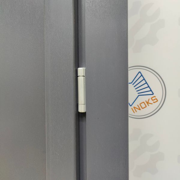 Двери межкомнатные пластиковые INOX 33+стекло антрацит М542 фото