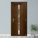 Двери межкомнатные пластиковые INOX NX07 темный дуб М619 фото 2